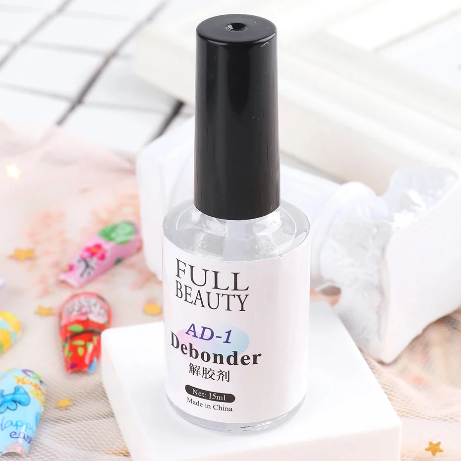 Nail Gel Remover 15ml False Nail Tips Debonder Dissolve Liquid Manicure Tools