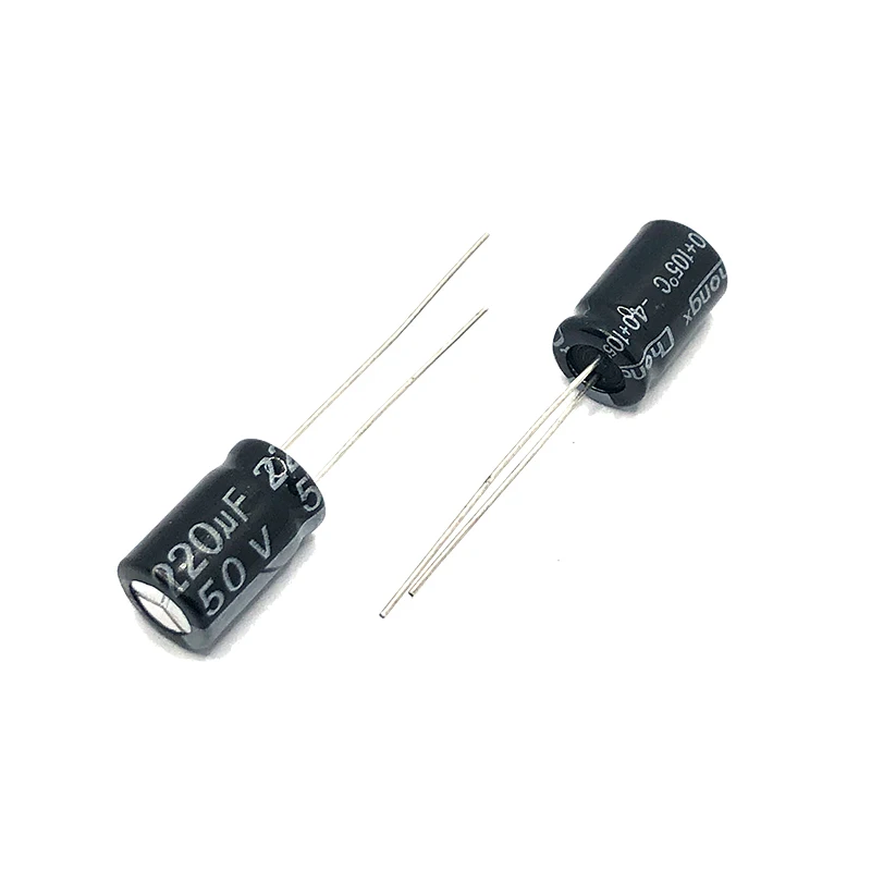 50v220uf 8x16mm 8x12mm Aluminum Electrolytic Capacitor 220mf 220MFD 50wv 50vdc High Frequency and Low Resistance Aluminum Capacitor