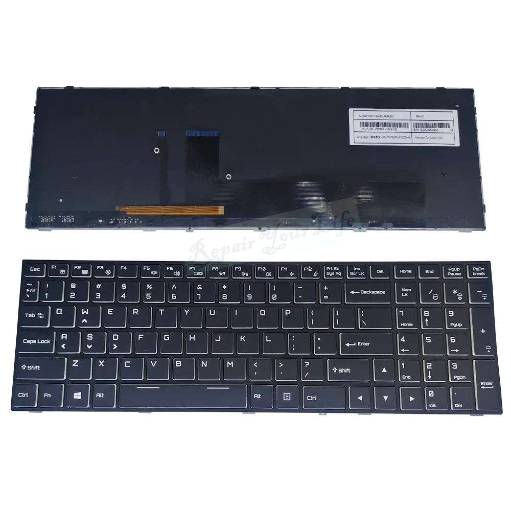Rgb Teclado Retroiluminado Avell Titanium G1546 Ferro v4 Thunderobot st Pro-p1a Pro-p1b 680-w67010101g Eua us ru