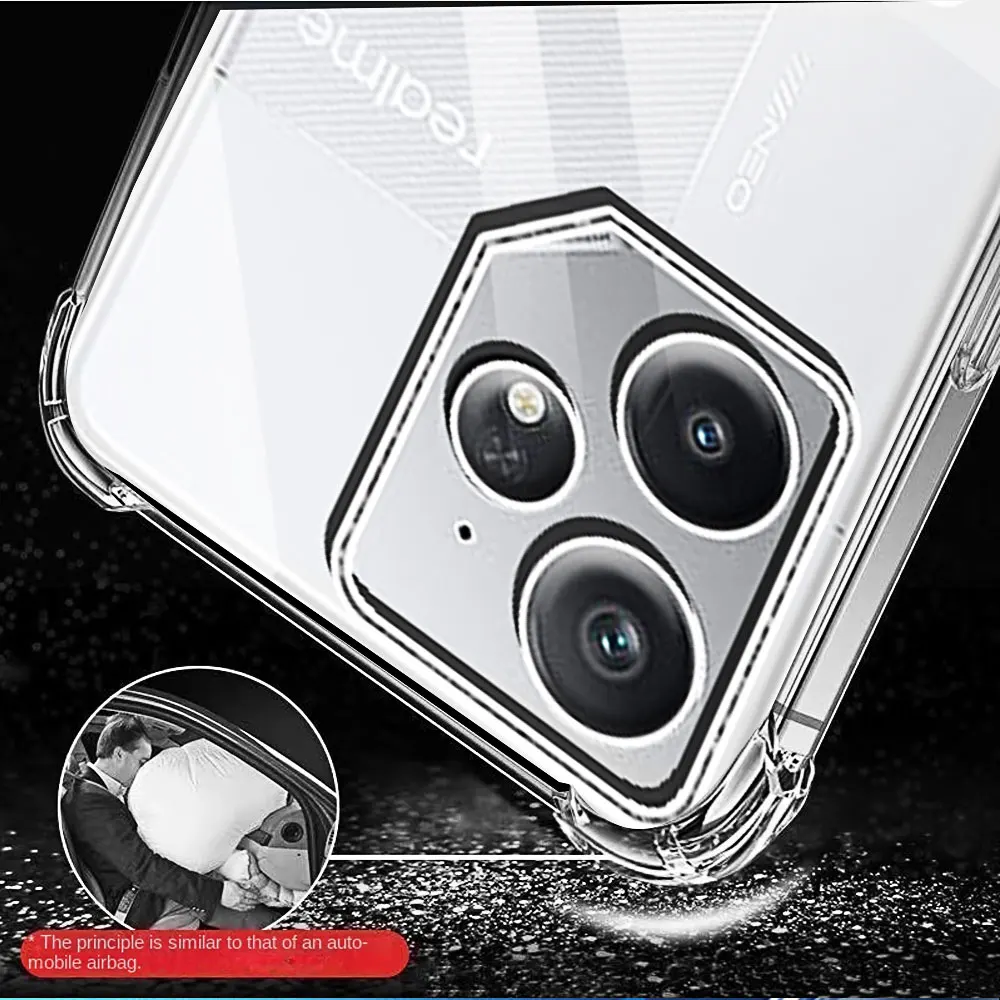Luxury Clear Shockproof Phone Case - Transparent Full Cover