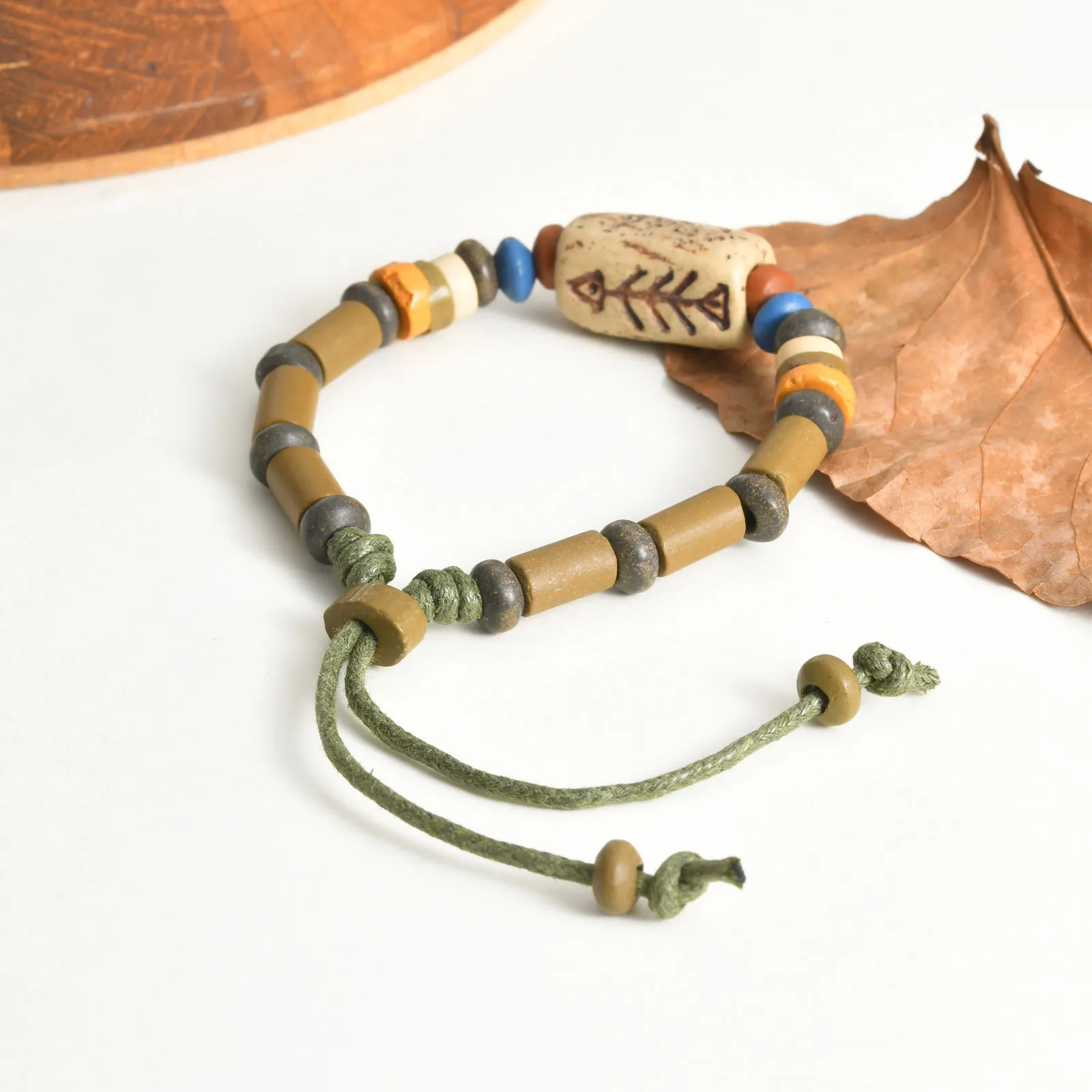 Set di braccialetti con perline turchesi, braccialetti boho