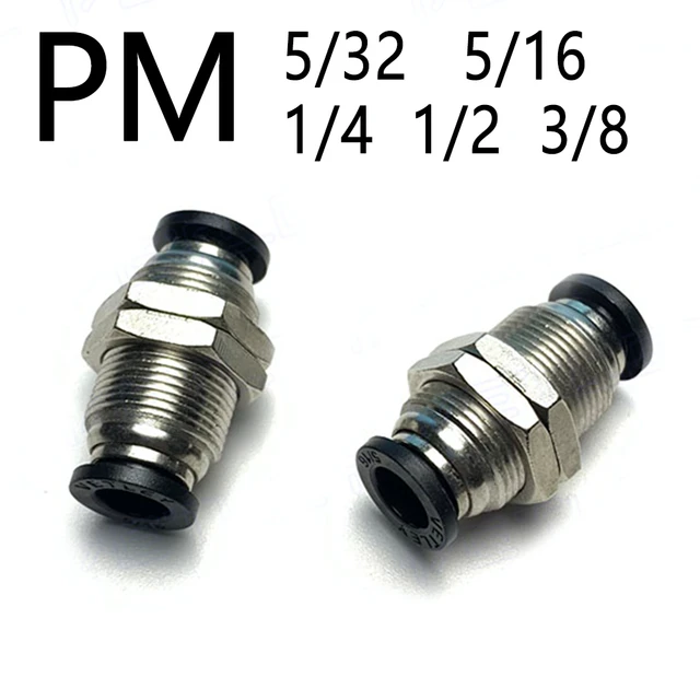 PM pneumatique raccord rapide séparateur passe - partout tube d'air pu  impérial 5 / 32 1 / 4 5 / 16 3 / 8 1 / 2 pouce tuyau raccord rapide -  AliExpress