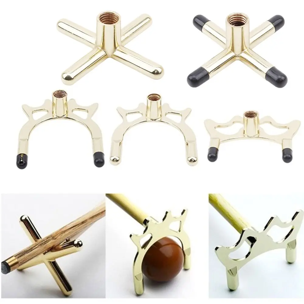 Billiard Accessory Anti-slip Antlers Snooker Pool Frame Cross Rod Rack Bridge Head Cue Pole Holder Billiard Holder