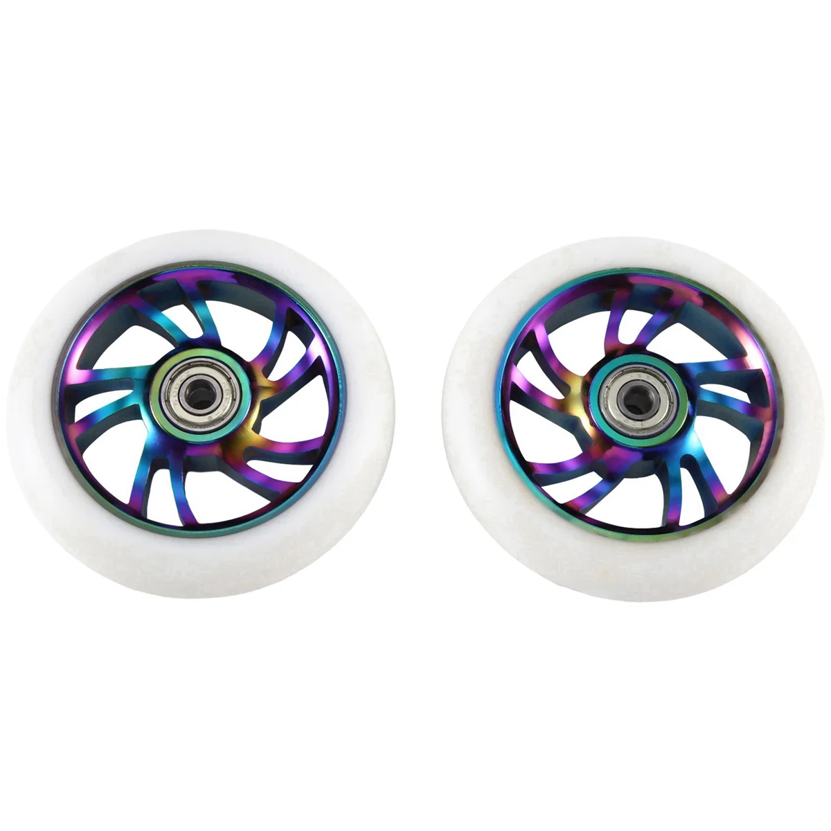 2Pcs 110mm Scooter Wheels Replacement Aluminum Wear-Resistant PU Stunt Scooter Parts Kick Scooter Accessories HOT