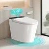 Smart Toilet with Built-in Tank & Bidet Auto Open/Close Foot Sensor Flush Dryer Heated Seat Soft Close Elongated 1