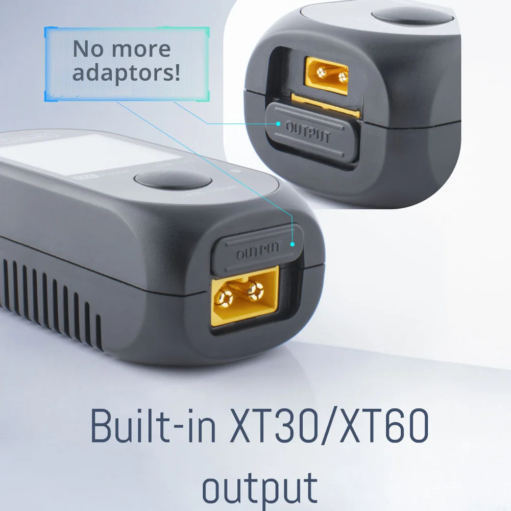 ToolkitRC M4 Pocket DC 80W 5A XT30 XT60 Input USB-C Input/Output Charger for 1-4S LiPo Battery Quick Charger Function 5