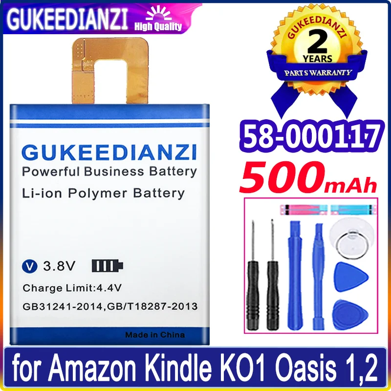 

Bateria New Batterie 500mAh Battery For Amazon Kindle KO1 Oasis 1,2 Oasis1 Oasis2 58-000117 High Quality Replacement Battery