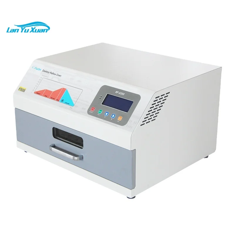 

RF-A350 2400W BGA Reflow Soldering Oven 350x300mm Drawer Type Reflow Solders Infrared IC Heater Reflow Oven For Pcb Production