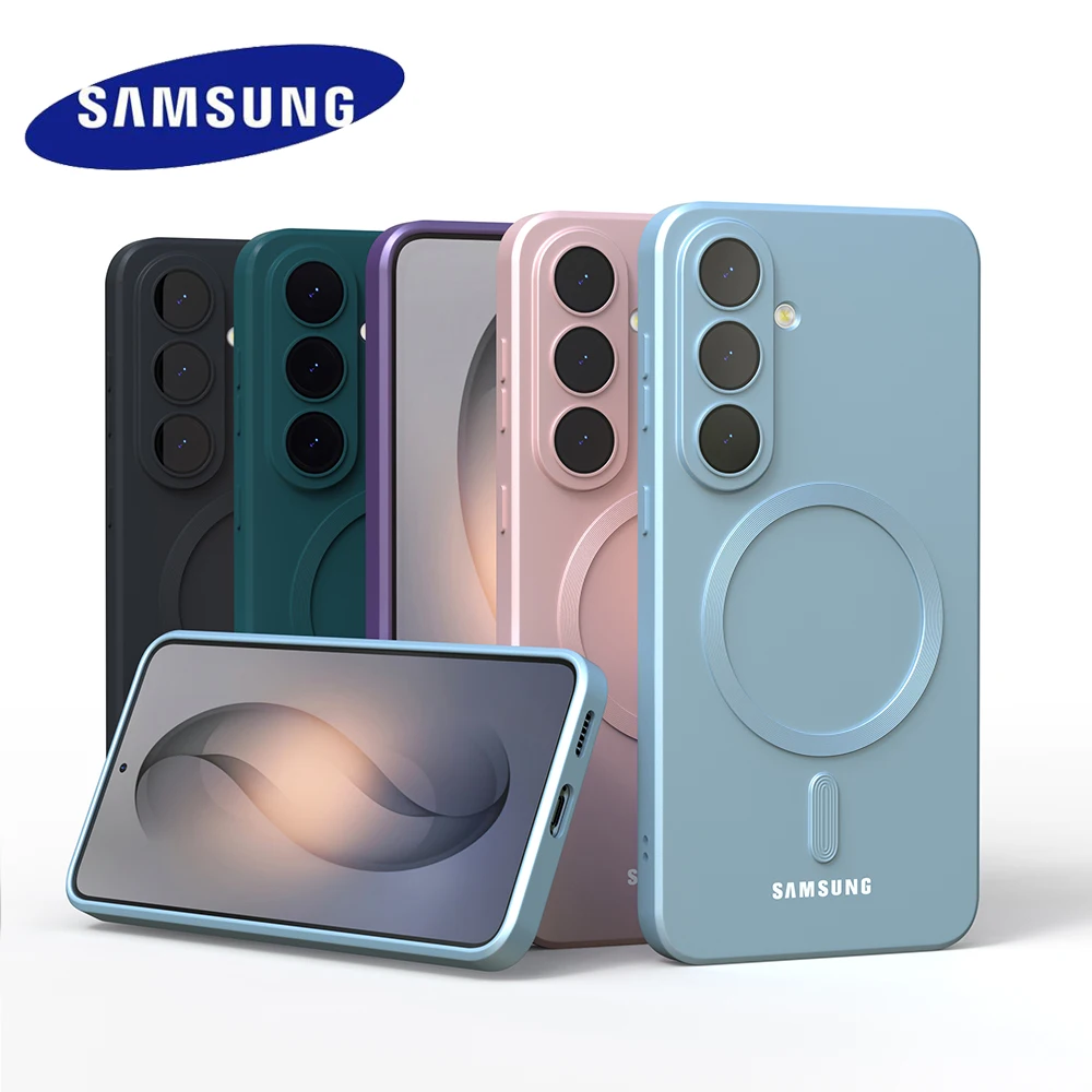 Magnetic Case For Samsung Galaxy S26 S25 S24 S23 S22 S21 FE Magsafe S26 Ultra shockproof Full coverage Liquid silicone gel cover