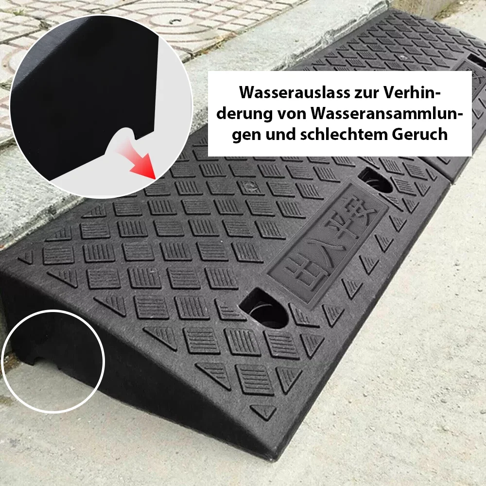 2pcs Portable Ramps with Non-Slip Surface Car Sidewalk Ramp Non-Slip Threshold Ramp for Driveway Porch for Cars Motorcycle: 3 - 5 Days Free Delivery Only UKs