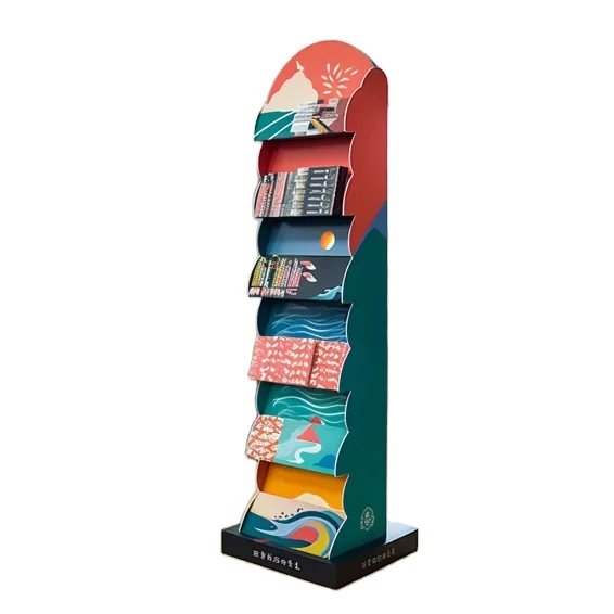 

Custom Magazine Book Brochure Holder Paper Store Display Rack Cardboard Greeting Card Display Stand