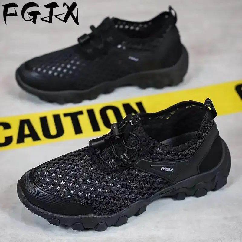 New 2025 Men's Outdoor Breathable Water Shoes Hiking Shoes Mesh Shoes Spring Summer Autumn Best Selling Cross Border Sandals