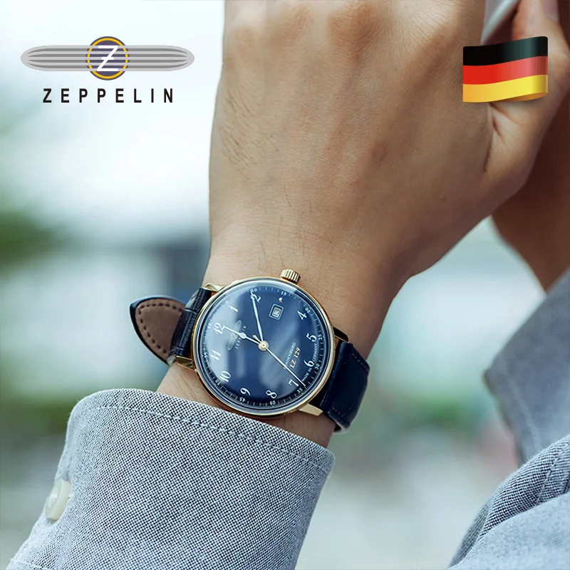 Original Zeppelin Men's Watch Casual Quartz Watch for Men Fashion Simple  Bauhaus Style Men's Watch Trend Fashion Men's Watch