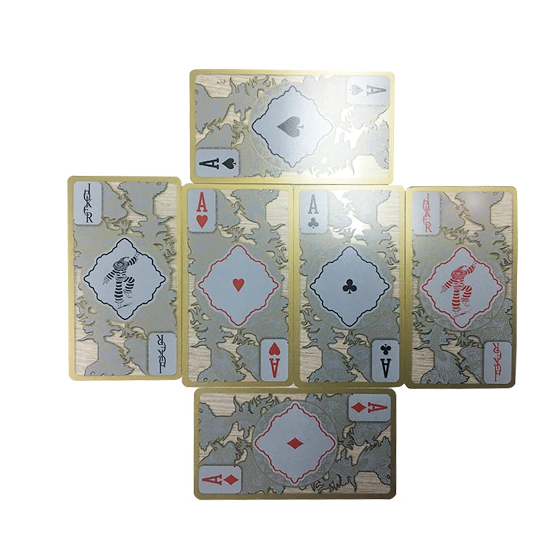 Transparent Plastic Playing Cards Waterproof Phnom Penh Dragon Playing Cards Collection Friend Gifts playing cards plastic playing cards