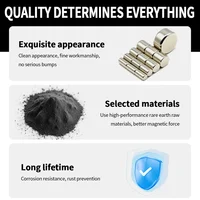 แม่เหล็กทรงกลมแรงสูง แม่เหล็กนีโอไดเมียมทรงพลัง N35 NdFeB แม่เหล็กถาวร แม่เหล็กติดตู้เย็น ขนาด 10x10 20x10 30x10 มม. 3