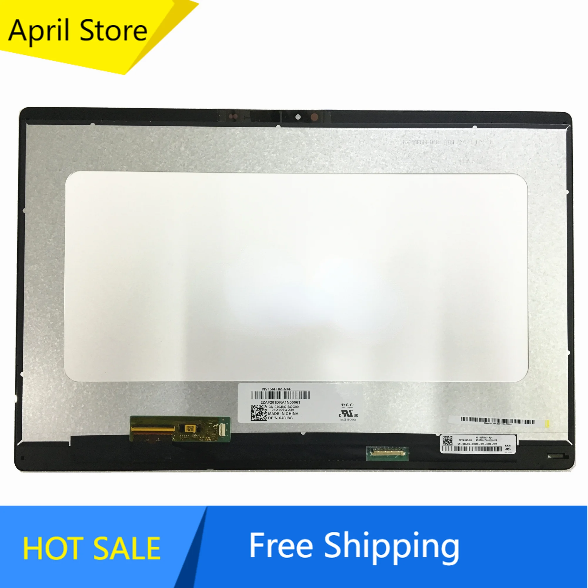 

NV156FHM-N4R NV156FHM-A24 15.6'' FHD Laptop LCD LED Touch Screen Digitizer Assembly for DELL DP/N: 040J8G