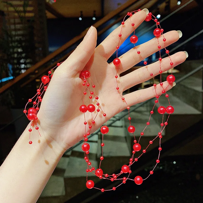 Korean Kids Pearl Braided Hair Chain Children Girls Princess Braided Rope Little Girl Headwear Hair Accessories