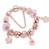 BAOPON-Bracelets à breloques coeur d'amour pour femme, perles Marano bricolage, bracelet fin, bijoux de mariage pour femme, amoureux, 2024