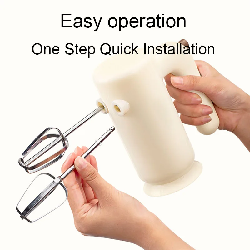 5-Speed Electric Handheld Mixer Whisk Eggs Beater Food Processor Dough Hooks Blender Butter Stirrer Cream Cake Baking Agitator 2
