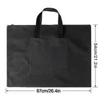 A2 Oxford Canvas Art Portfolio Bag 21.3 x 26.4inch Zipper Closure Art Carry Tote Bag Waterproof Painting Board Storage Bag 6