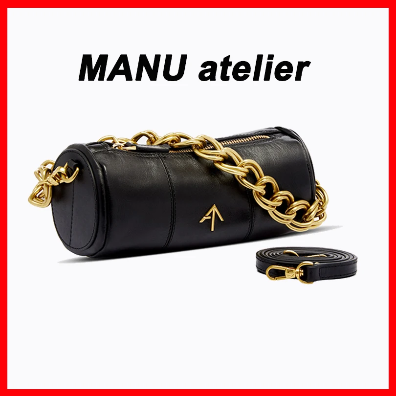 Manu Atelier Cylinder Leather Shoulder Bag