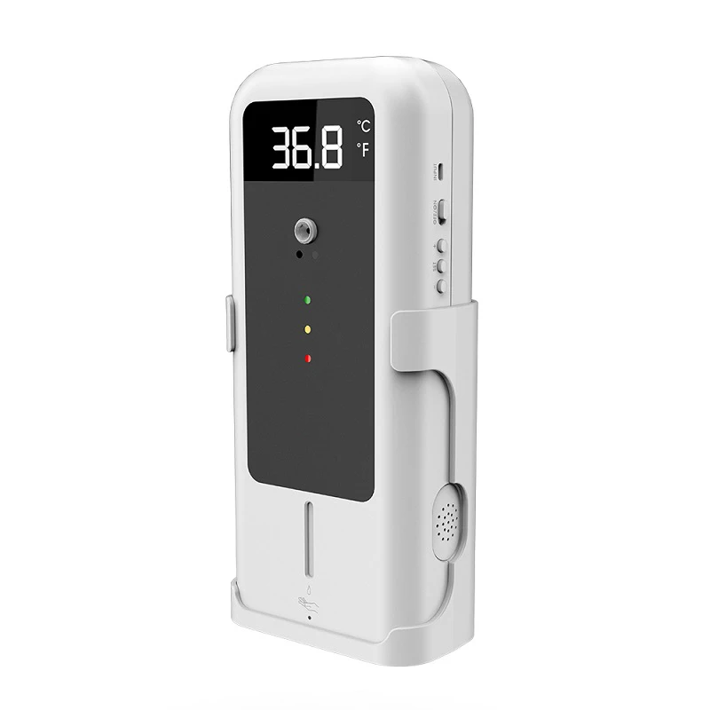 

Wall Mount Touchless Thermometry Electric Automatic Soap Hand Sanitizer Liquid Dispenser Of Alcohol