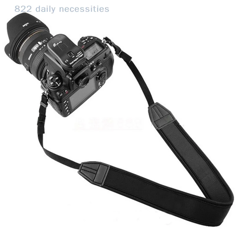 유니버설 넥 숄더 스트랩 슬링 벨트 카메라 숄더 넥 스트랩 디지털 DSLR 카메라용 조절 가능한 두꺼운 미끄럼 방지 스트랩