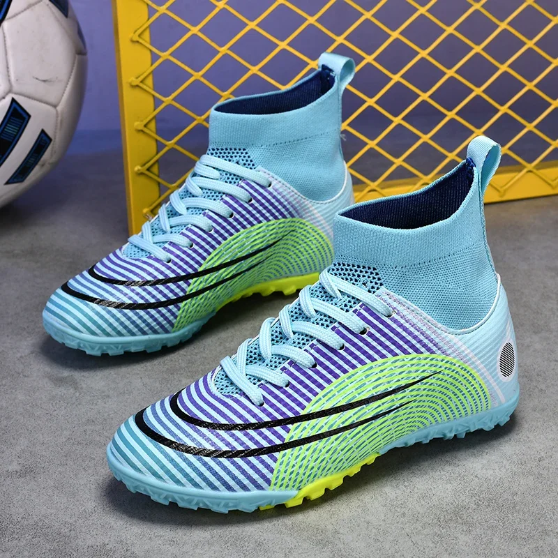 Men's Soccer Shoes Futsal Football Boots Society Professional Football Field Shoes Anti-slip Outdoor Grass Training Sports