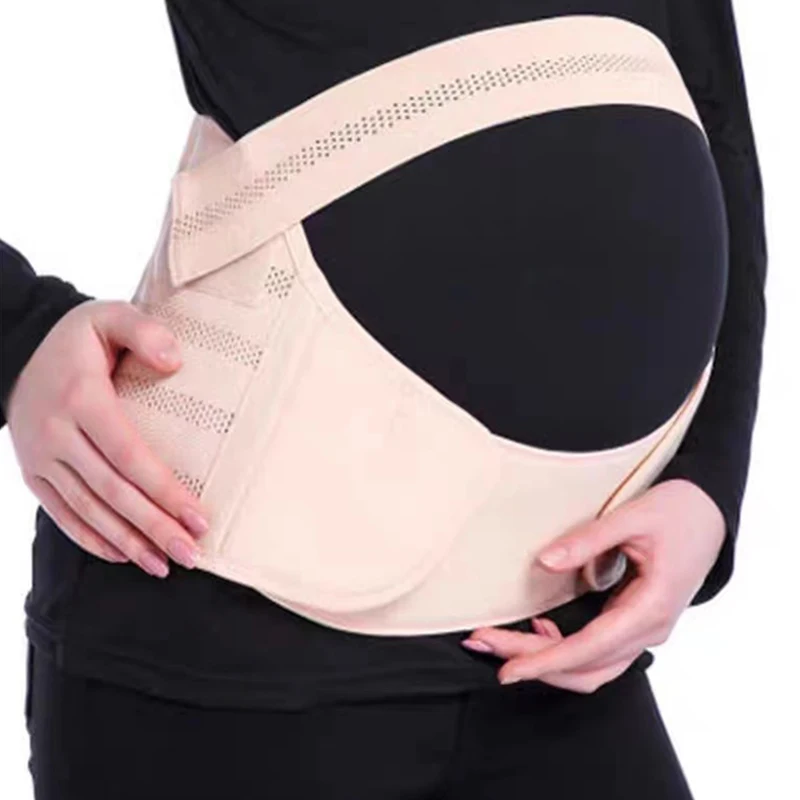 Pregnant women abdominal support belt sticky late pregnancy support belt prenatal adjustable breathable pregnancy belly support belt