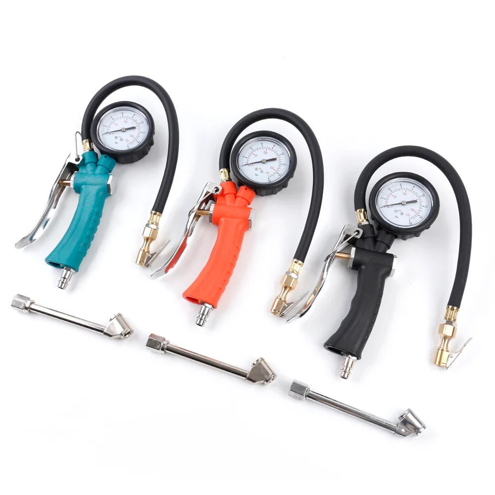 EU 인터페이스 타이어 압력 게이지, 0-230 PSI, 자동차 오토바이 SUV, 자동차 팽창기 펌프, 업그레이드 된 타이어 수리 도구, 공기 압축기 용