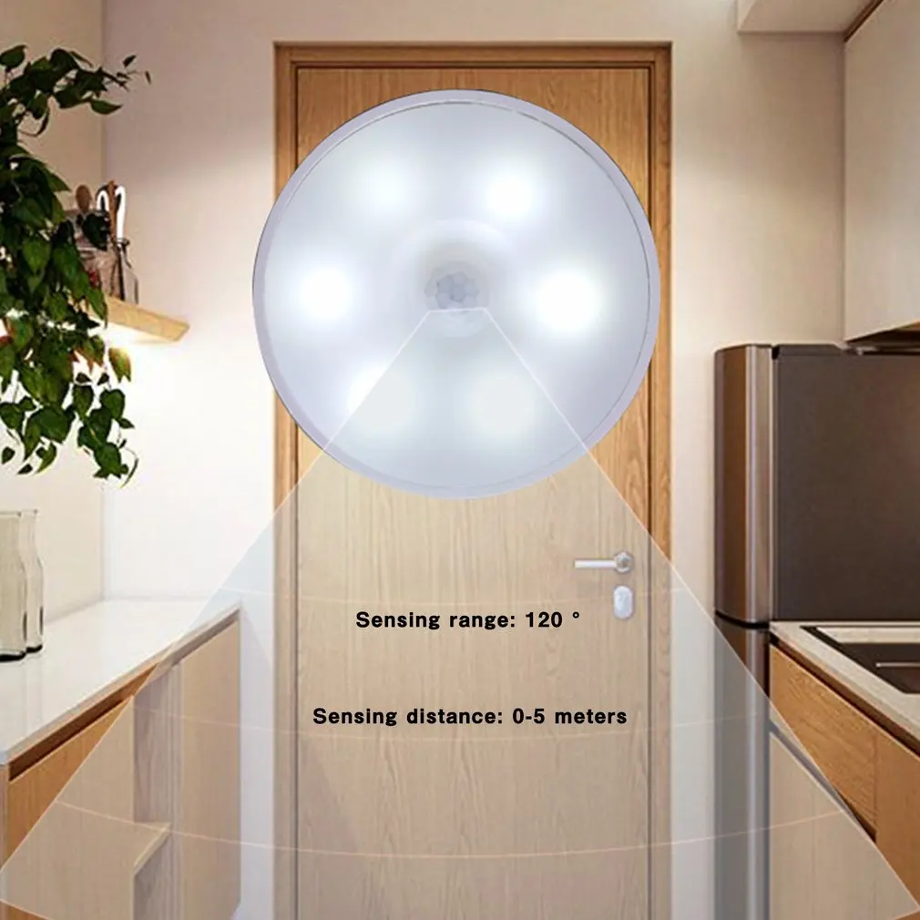 New LED Night Light Smart Night Sensor Round Plug in Wall Lamp Bathroom Home Kitchen Hallway Stairway Bedroom Light