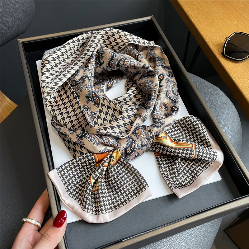 Foulard Paisley élégant pour femmes, écharpe, châle, bandes de cheveux