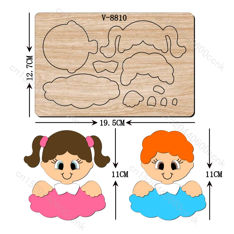 

New girl Wooden Dies Cutting Dies Scrapbooking /Multiple Sizes /V-8810
