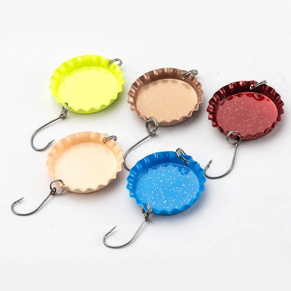 5Pcs 3g Metal Vib Leech Spinners Lures Wobbler Fishing Bait Metal Fishing Lures Wide Wobbler Spinner Bait for Bass Pike Perch