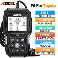 ANCEL TD700 Car Diagnostic Scan Tools All System Code Reader ABS EPB Oil BMS SAS 11 Reset ODB OBD 2 Car Scanner for Toyota Lexus 1
