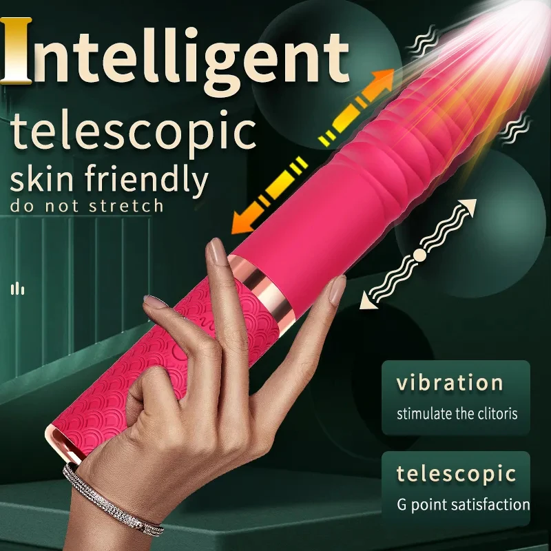 Automatische Maschine Teleskop Dildo Vibrator Weibliche Sex Spielzeug Frauen Vagina Masturbation Penis G-punkt Klitoris Stimulator Massagegerät