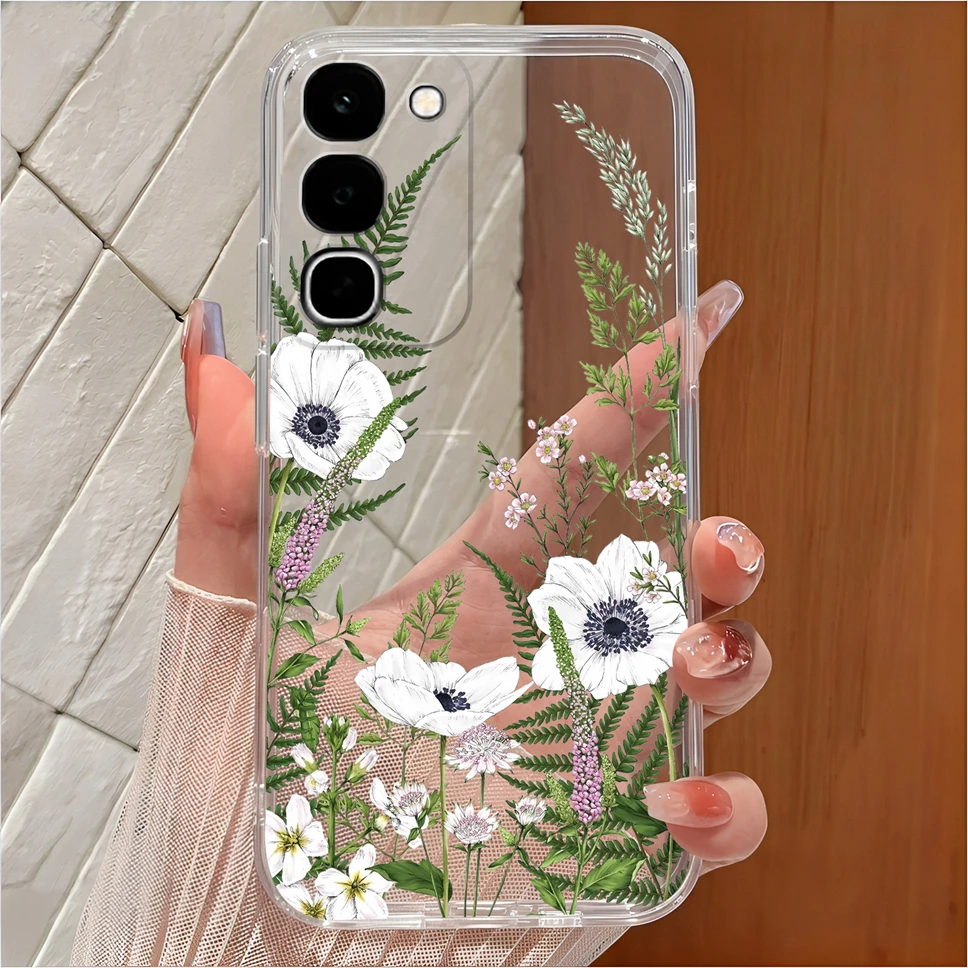 Cute Cartoon Clear Soft TPU Silicone Shockproof Phone Case - Anti-Slip Cover