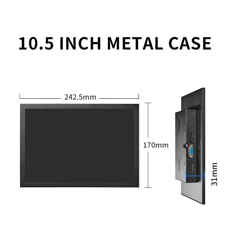 LCD ÷  ũž , AV, BNC, VGA, HDMI, USB ̽ , 10.5 ġ FHD1920 * 1280