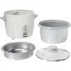 6-Cup (Uncooked) Rice Cooker, Easy-to-use Single Switch Control, Removable, Easy-to-clean, Nonstick Inner Cooking Pan, White 3