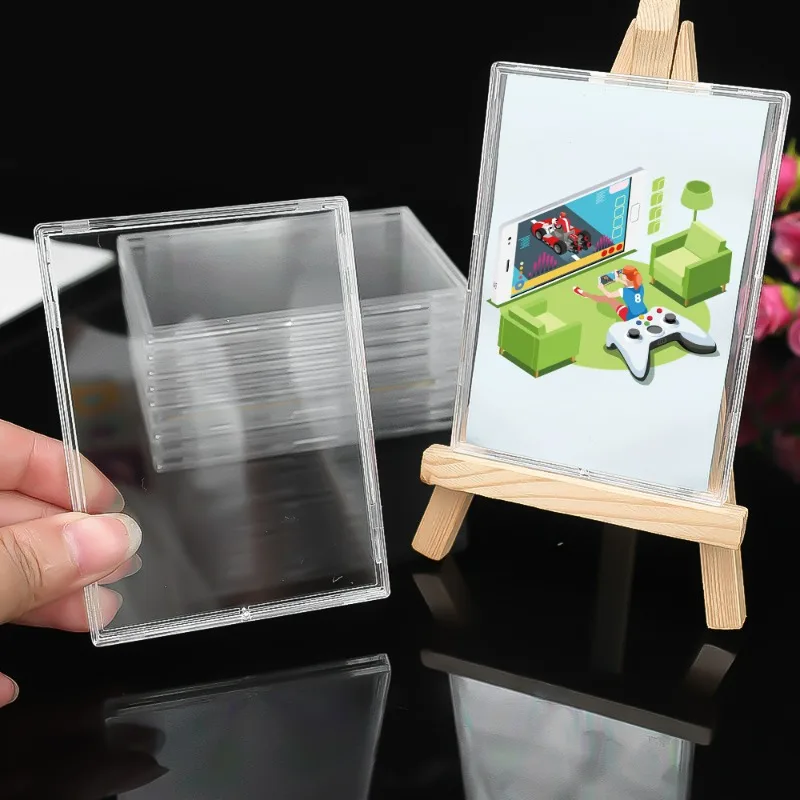 Clear Toploaders Kpop Idol Photocard Sleeve Set Frame Anti-scratch PS DIY Gaming Trading Card HD Collect Holder Display Stands card holder photo card holder card protector idol card protector idol card book card display stand photo card binder