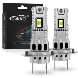 High - Performance LED Headlight Bulbs with Fan - 30000LM 60W Wireless Car Headlamp 12V (H7)