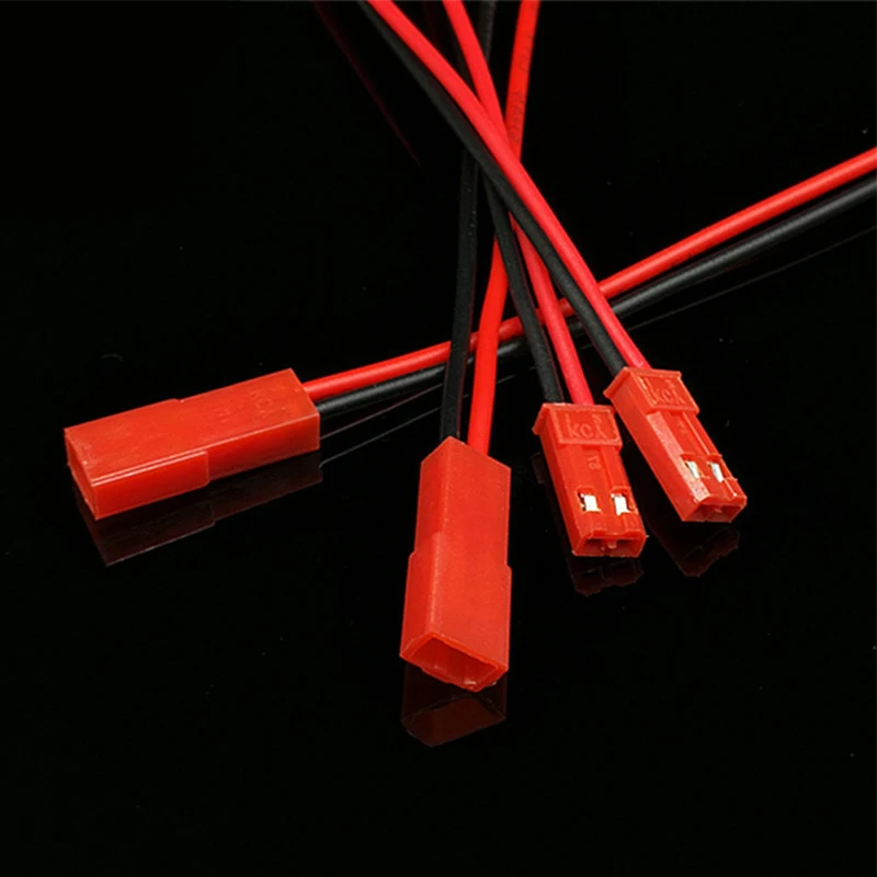 Wire Connector, 10 Pairs, 22 AWG JST, 2 Pin Male Female, for LED Lamp Strip