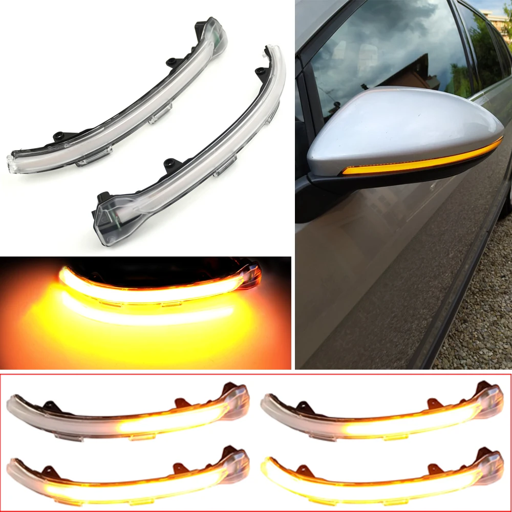 2Pieces Side Mirror Indicator Dynamic Blinker LED Turn Signal Light For VW  Volkswagen Golf 7 VII MK7 MK7.5 Touran Jetta 7 A7 VII - AliExpress