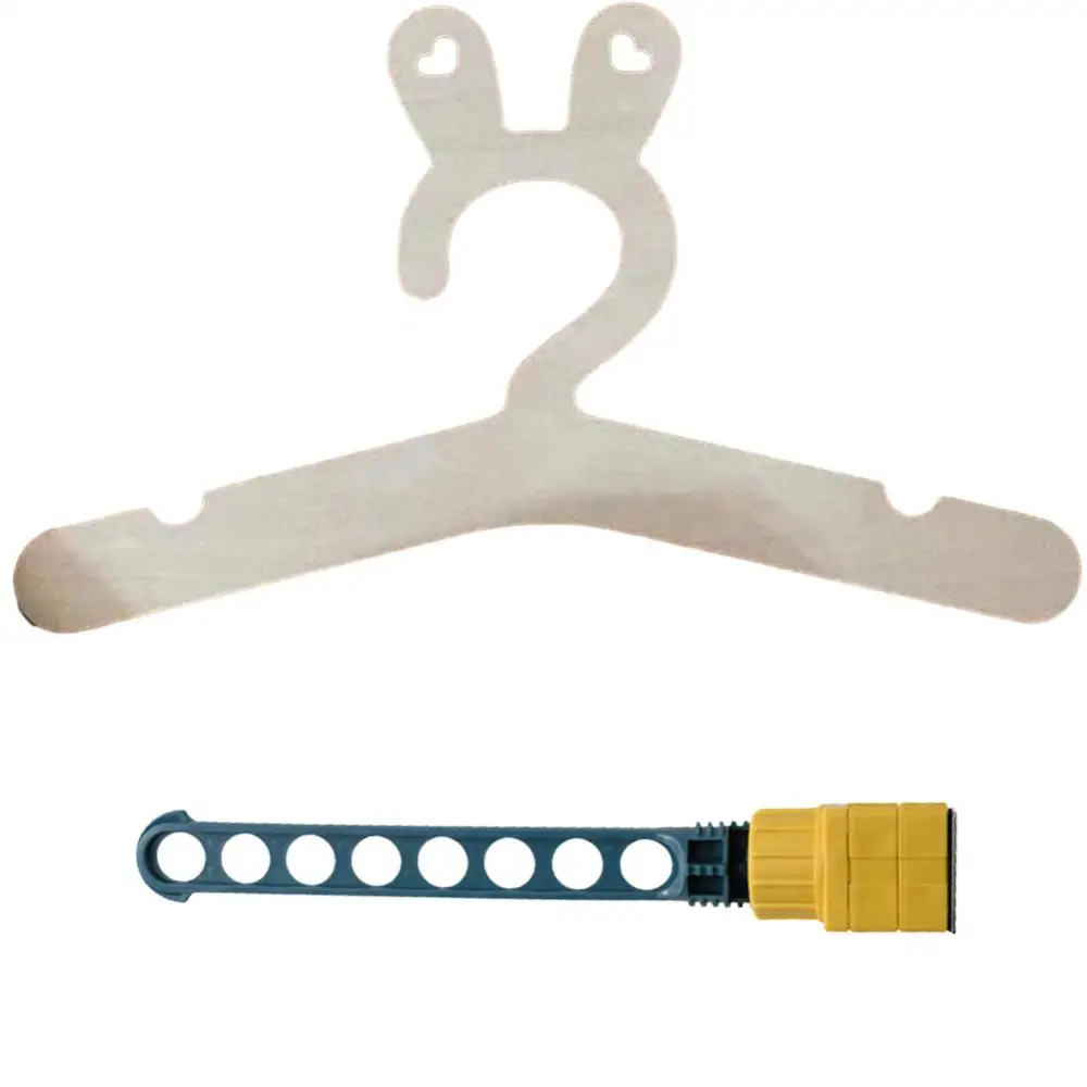 

Slide Rail Clothes Drying Pole Slide Rail Baby Clothes Hanger Bear Save Space Windproof Clothes Hanger Baby Shower Gifts