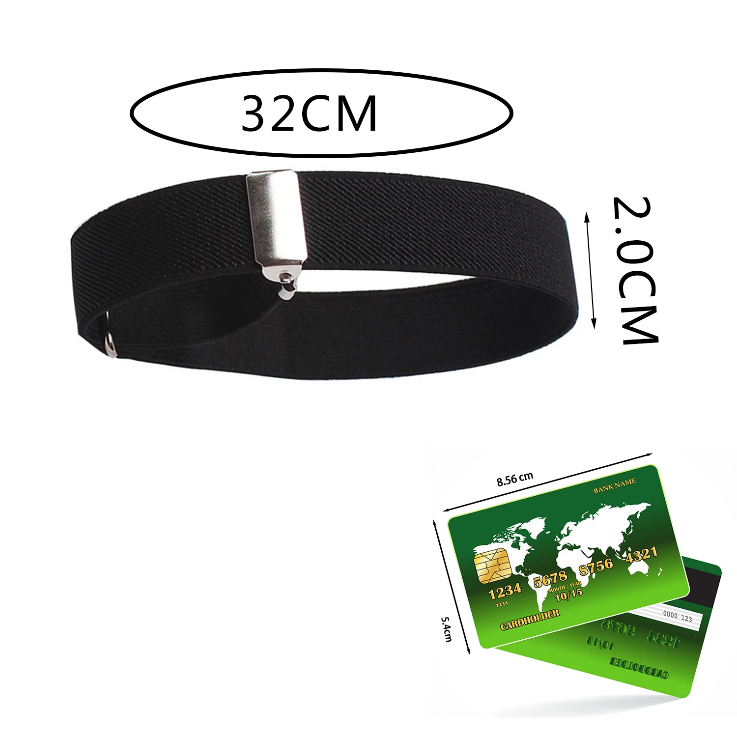 Heren Bedrijf Elastische Verstelbare Shirt Mouw Kousenband Armband Armband Anti-Slip Manchet Houder Armband