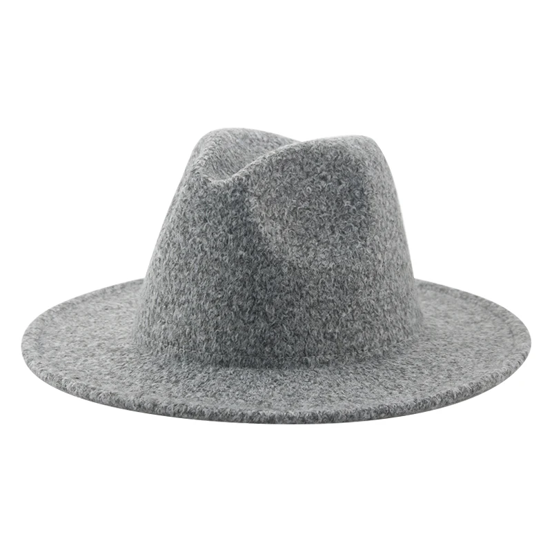 

Wool Hat Hats for Women Man Solid Luxury Casual Vintage Panama Wide Brim Western Cowboy 100% Wool Hats Sombrero Hombre Sombreros