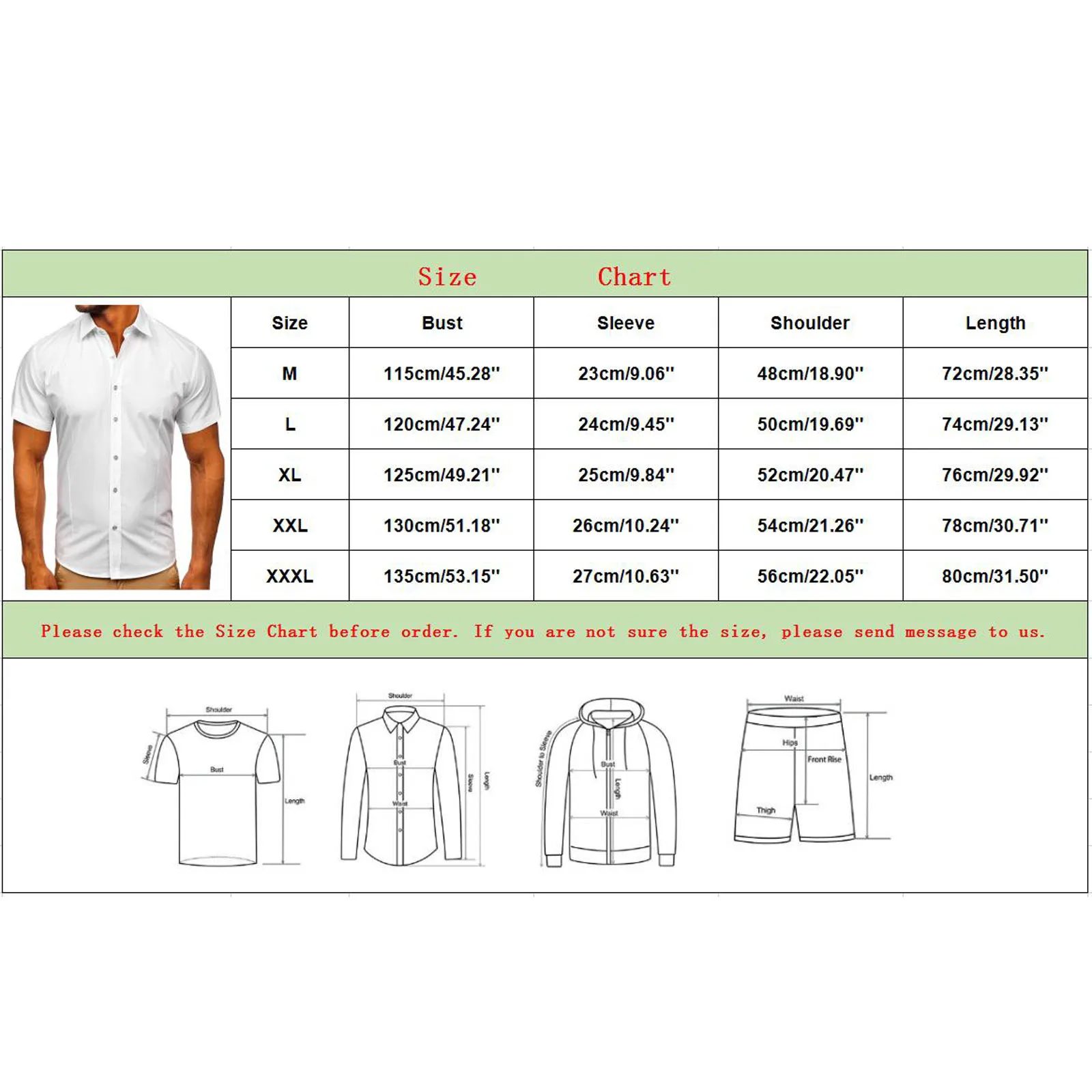 Description Picture 2 of item2024 European and American Men's Short Sleeved Shirts, New Summer Youth Business Dress, Solid Color Short Sleeved Shirts