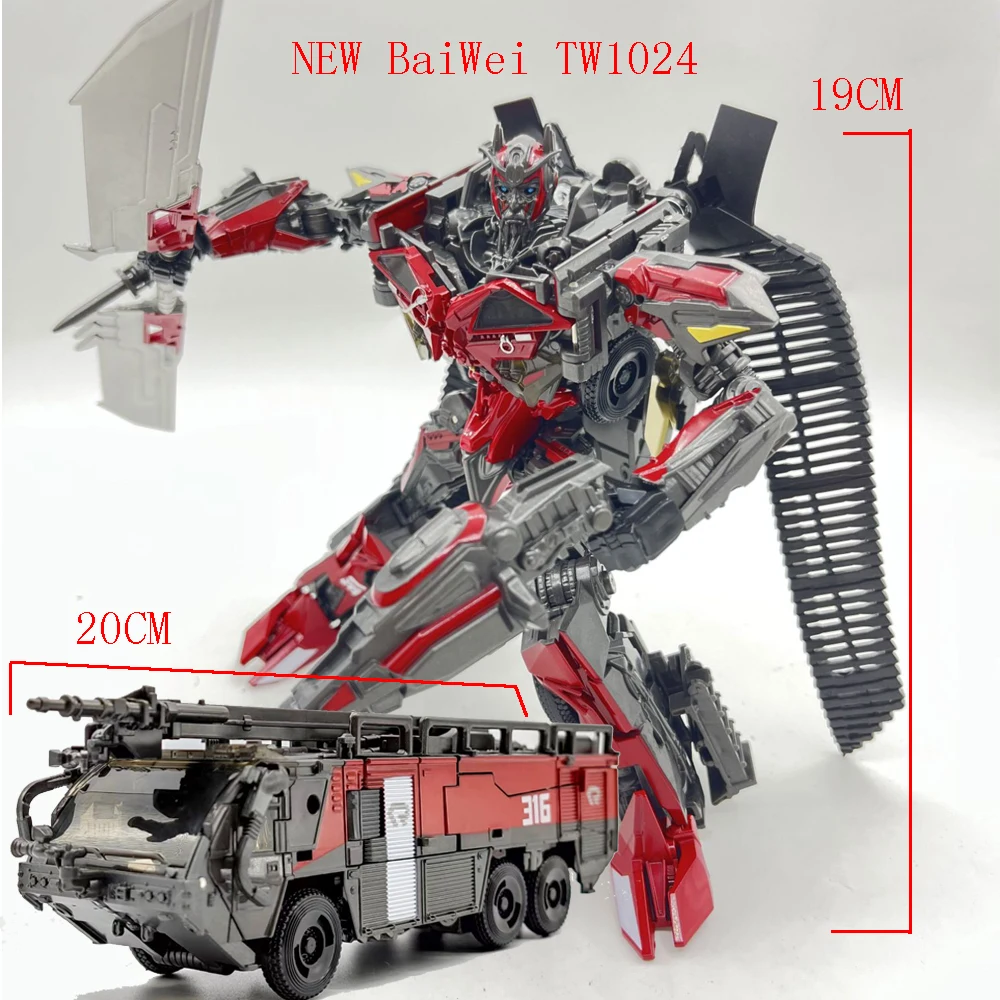Transformatie Speelgoed Baiwei TW1024 Sentinel Prime SS61 Brandweerwagen  Vrachtwagen Legering Model Action Figure Vervorming Robot Autobot Gift