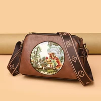 Sacs à main brodés pour femmes, sacs à bandoulière, sacs à main Messenger, cuir solide, documents initiés, créateurs de luxe, haute qualité, mode 2