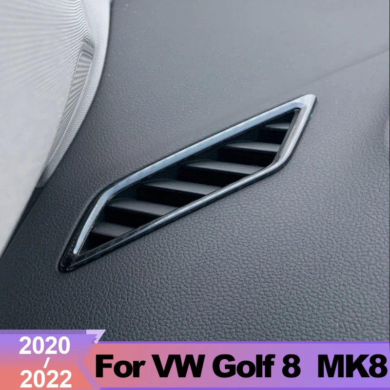 

For Volkswagen VW Golf 8 MK8 2020 2021 2022 Dashboard Air Vent Trim Cover Outlet Bezel Frame Garnish Molding Surround Accessorie